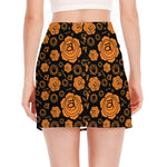 Swadhisthana Chakra Pattern Print Side Slit Mini Skirt