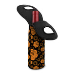 Swadhisthana Chakra Pattern Print Single Neoprene Wine Tote