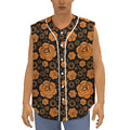 Swadhisthana Chakra Pattern Print Sleeveless Baseball Jersey