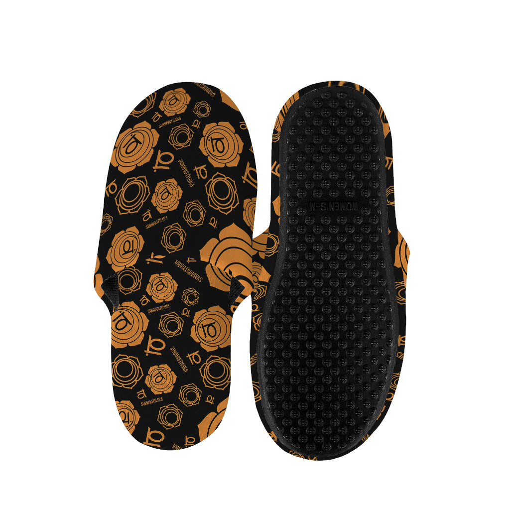 Swadhisthana Chakra Pattern Print Slippers