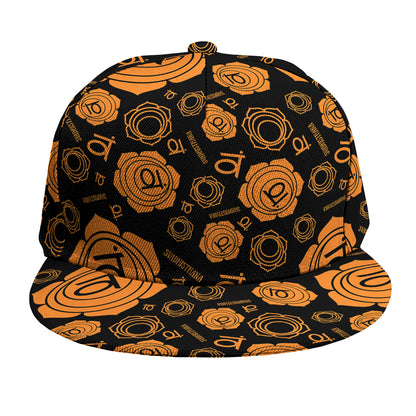 Swadhisthana Chakra Pattern Print Snapback Cap