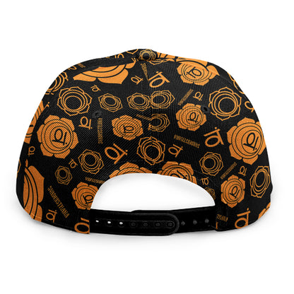 Swadhisthana Chakra Pattern Print Snapback Cap