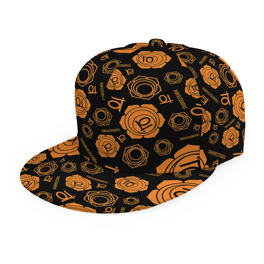 Swadhisthana Chakra Pattern Print Snapback Cap
