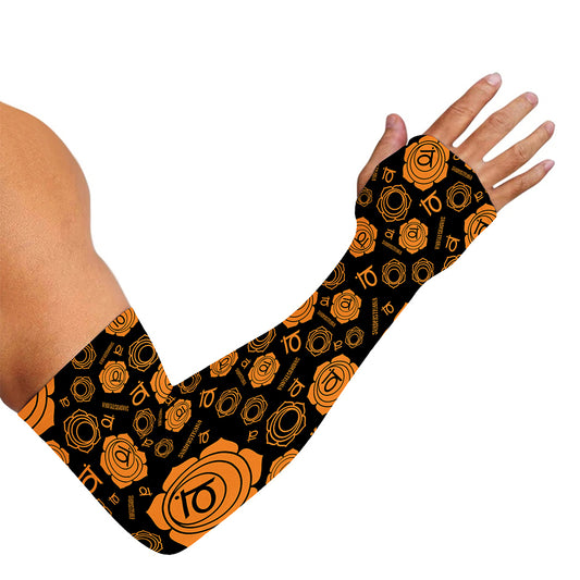 Swadhisthana Chakra Pattern Print Sun Protection Arm Sleeves