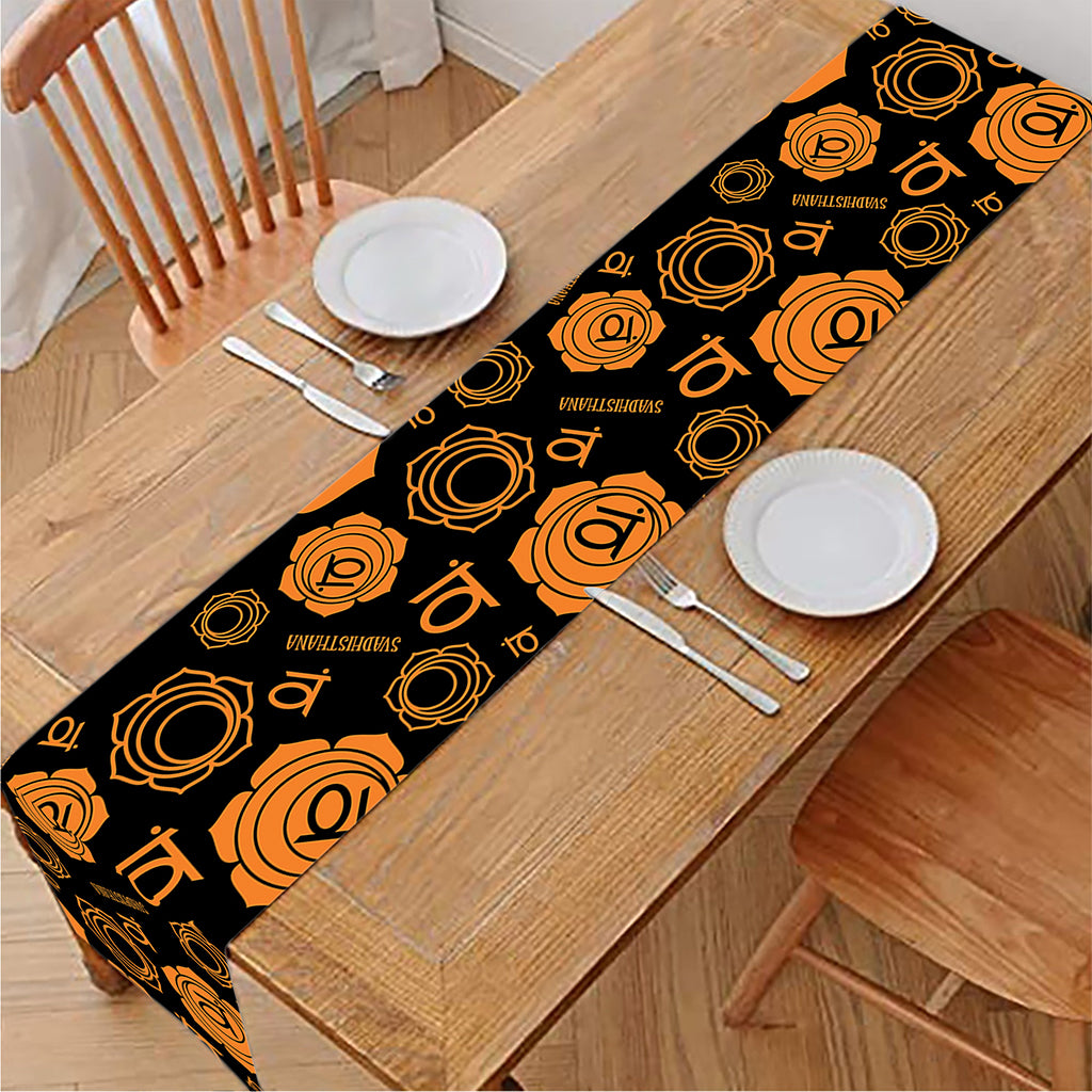 Swadhisthana Chakra Pattern Print Table Runner