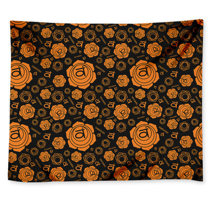 Swadhisthana Chakra Pattern Print Tapestry