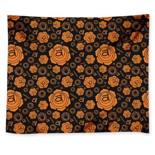Swadhisthana Chakra Pattern Print Tapestry