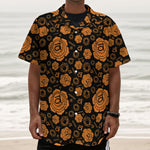 Swadhisthana Chakra Pattern Print Textured Short Sleeve Shirt