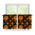 Swadhisthana Chakra Pattern Print Tier Curtains