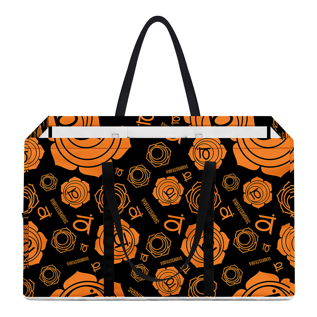 Swadhisthana Chakra Pattern Print Utility Tote Bag