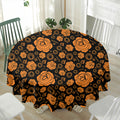 Swadhisthana Chakra Pattern Print Waterproof Round Tablecloth