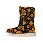 Swadhisthana Chakra Pattern Print Winter Boots
