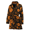 Swadhisthana Chakra Pattern Print Women's Bathrobe