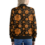 Swadhisthana Chakra Pattern Print Women's Bomber Jacket