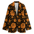 Swadhisthana Chakra Pattern Print Women's Cotton Blazer