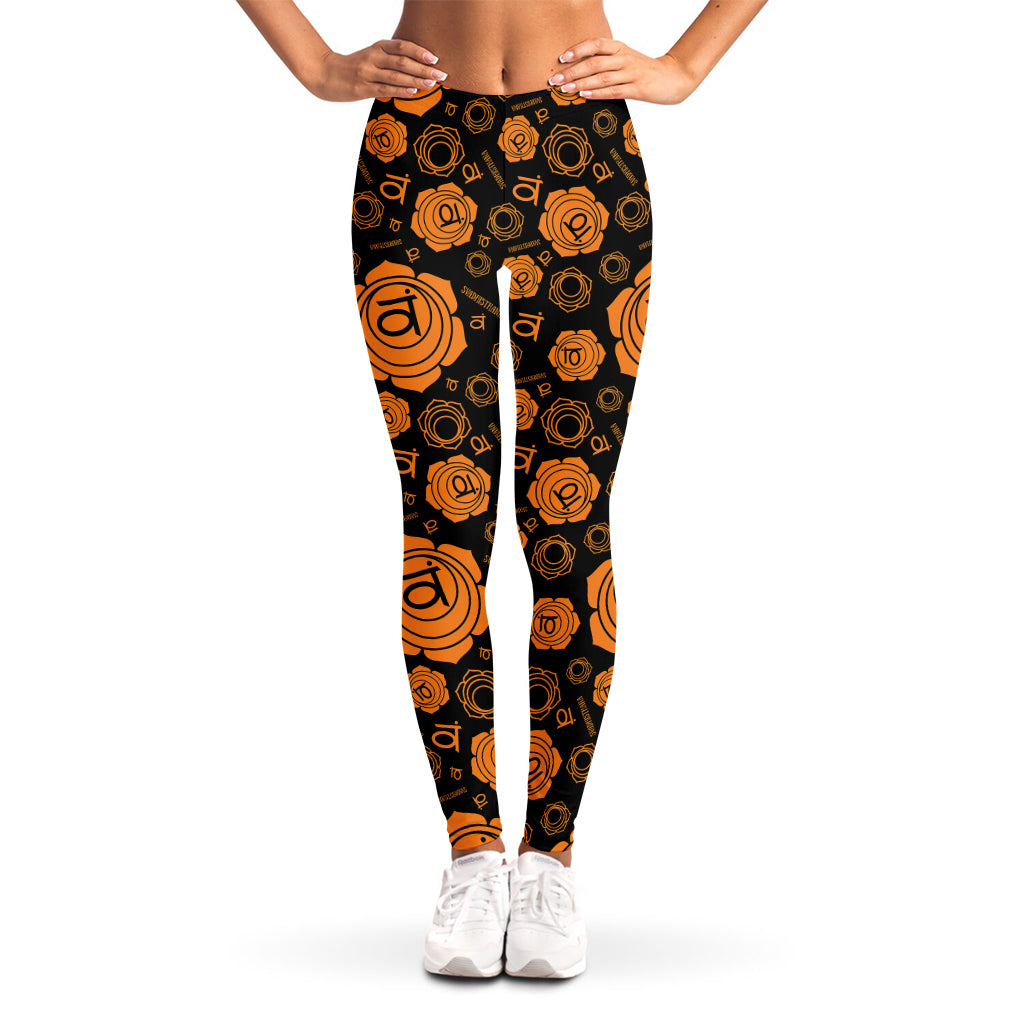Swadhisthana Chakra Pattern Print Women's Leggings