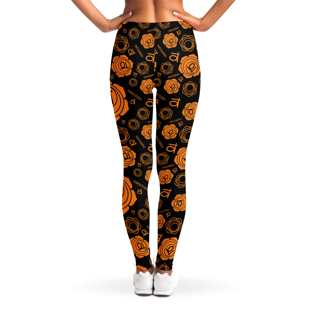 Swadhisthana Chakra Pattern Print Women's Leggings