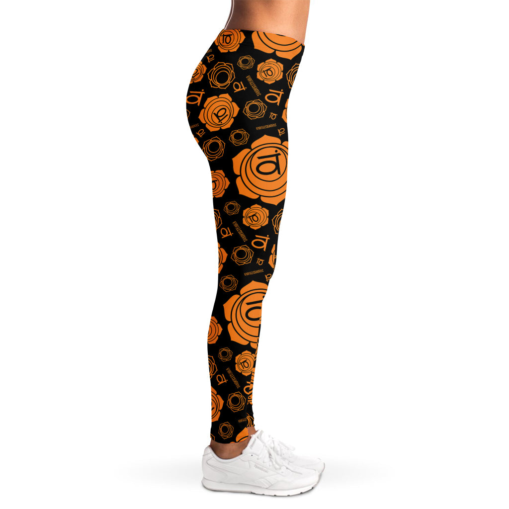 Swadhisthana Chakra Pattern Print Women's Leggings