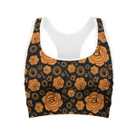 Swadhisthana Chakra Pattern Print Women's Sports Bra