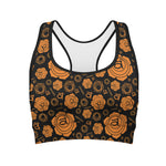 Swadhisthana Chakra Pattern Print Women's Sports Bra