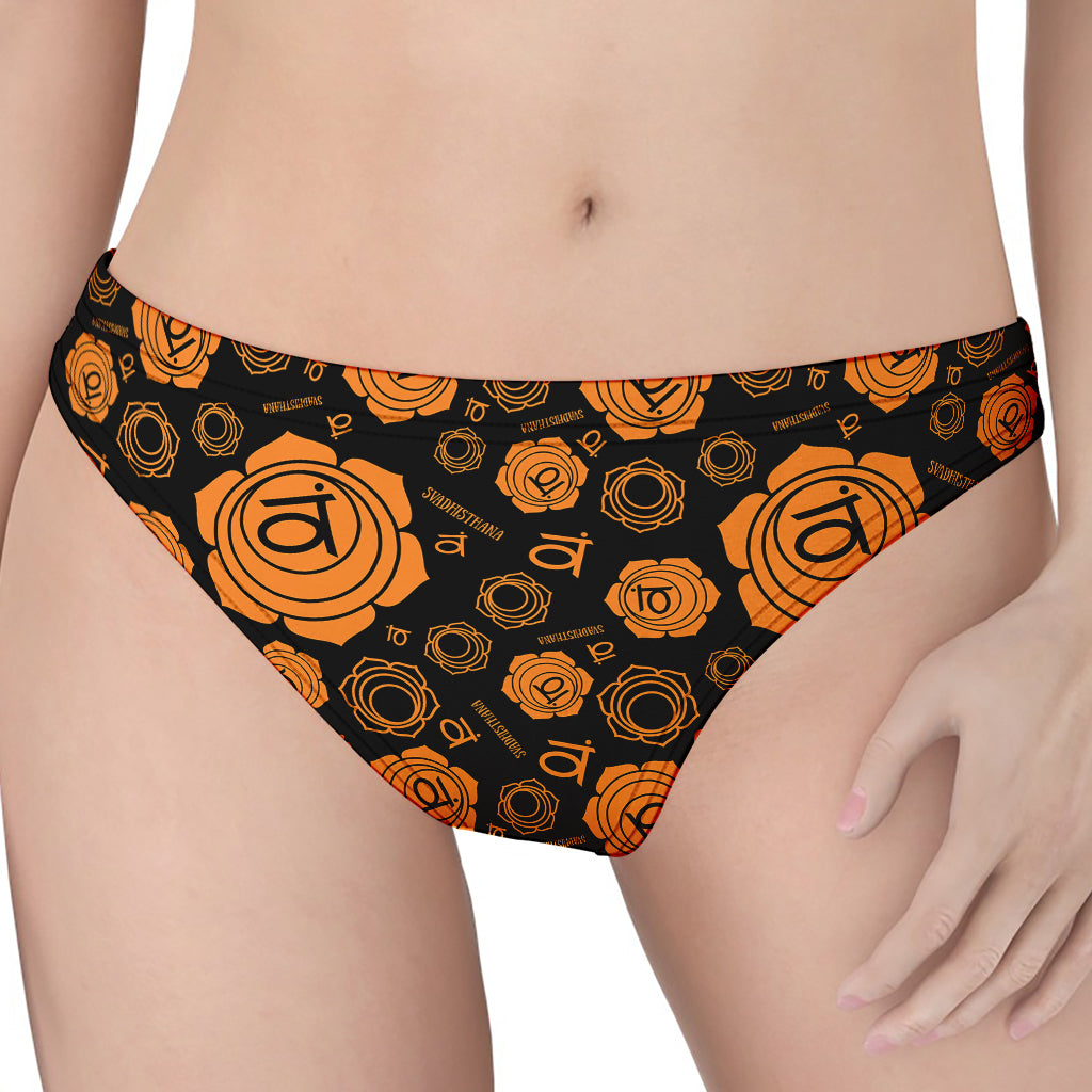 Swadhisthana Chakra Pattern Print Women's Thong