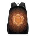 Swadhisthana Chakra Spiritual Print 17 Inch Backpack