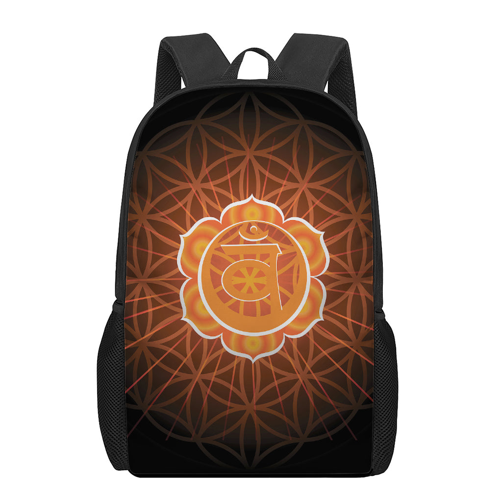 Swadhisthana Chakra Spiritual Print 17 Inch Backpack