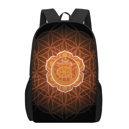 Swadhisthana Chakra Spiritual Print 17 Inch Backpack