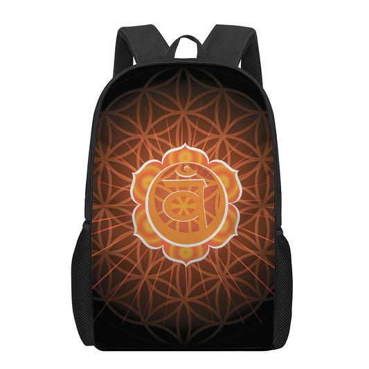 Swadhisthana Chakra Spiritual Print 17 Inch Backpack