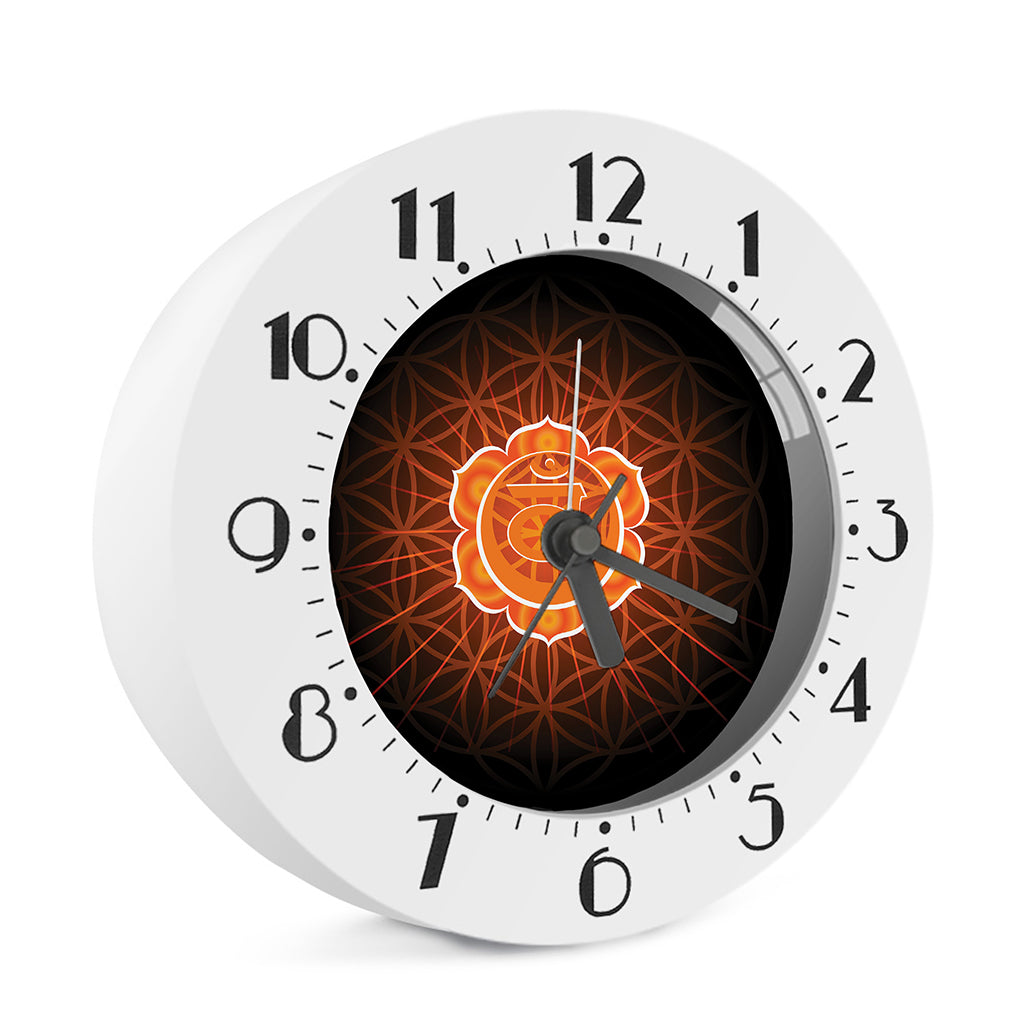 Swadhisthana Chakra Spiritual Print Alarm Clock