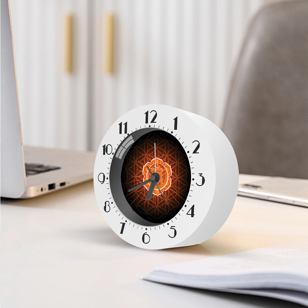 Swadhisthana Chakra Spiritual Print Alarm Clock