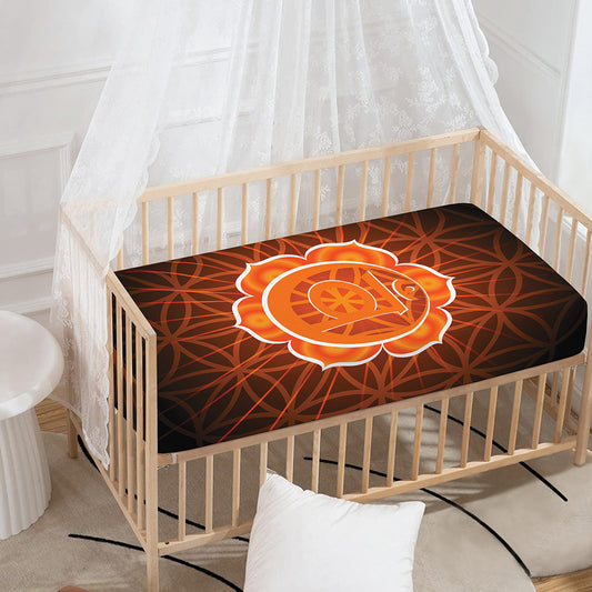 Swadhisthana Chakra Spiritual Print Baby Crib Sheet