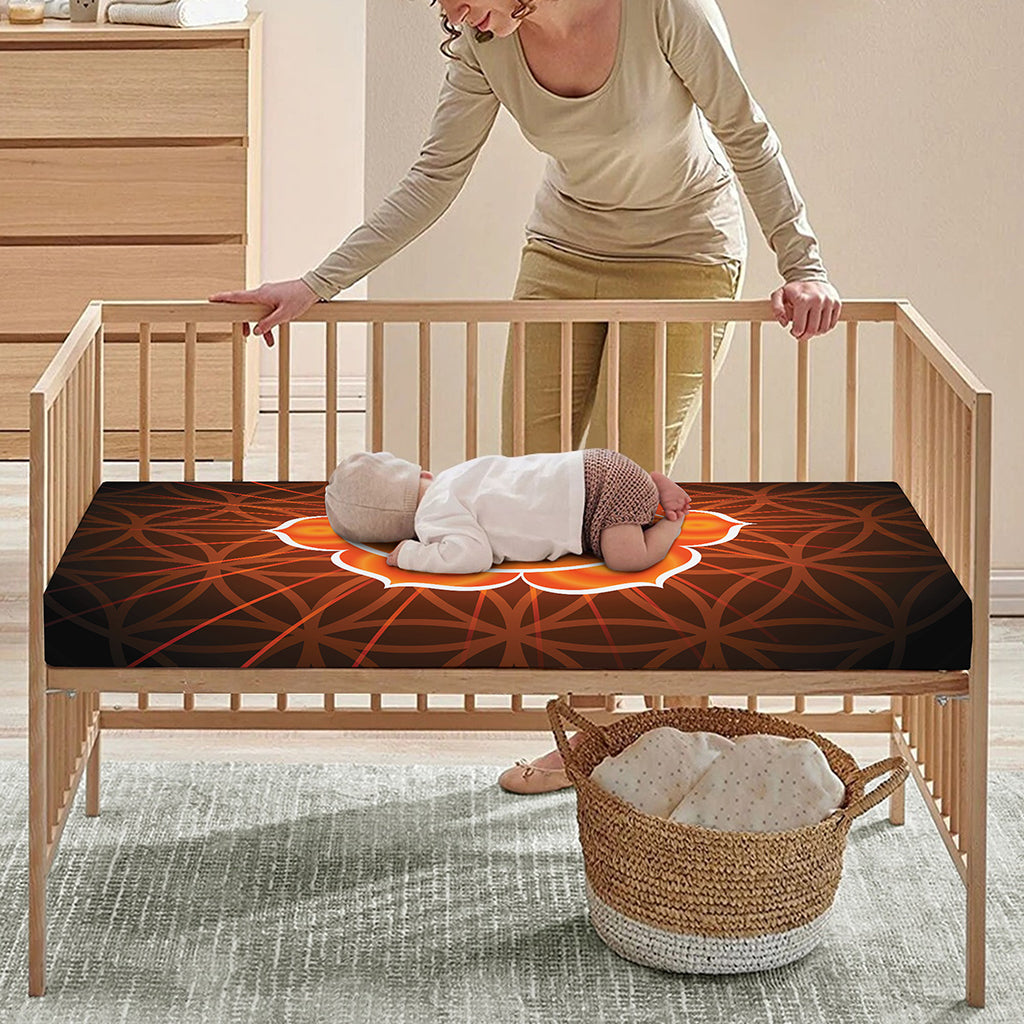 Swadhisthana Chakra Spiritual Print Baby Crib Sheet