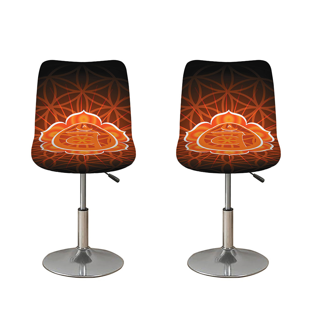 Swadhisthana Chakra Spiritual Print Bar Stool Covers