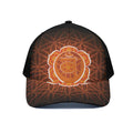 Swadhisthana Chakra Spiritual Print Black Mesh Trucker Hat