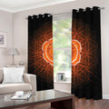 Swadhisthana Chakra Spiritual Print Dimout Grommet Curtains