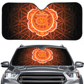 Swadhisthana Chakra Spiritual Print Car Windshield Sun Shade