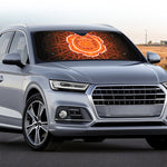 Swadhisthana Chakra Spiritual Print Car Windshield Sun Shade