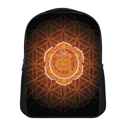Swadhisthana Chakra Spiritual Print Casual Backpack