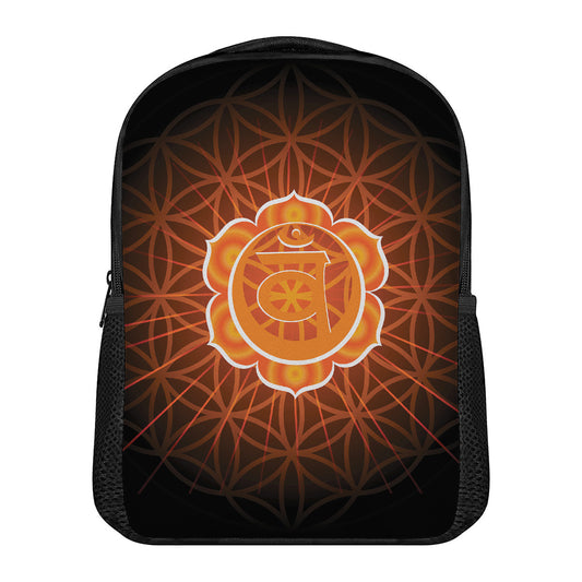 Swadhisthana Chakra Spiritual Print Casual Backpack