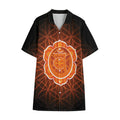 Swadhisthana Chakra Spiritual Print Cotton Hawaiian Shirt