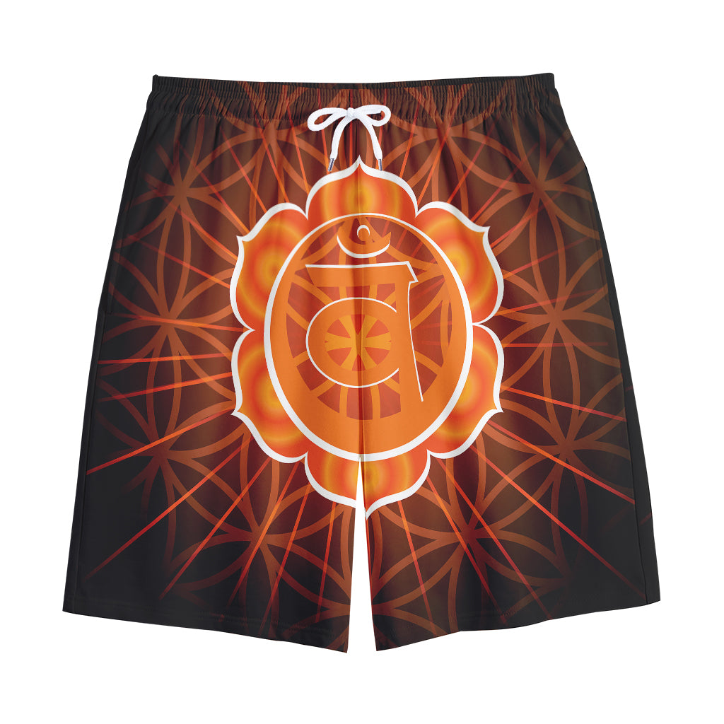 Swadhisthana Chakra Spiritual Print Cotton Shorts
