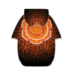 Swadhisthana Chakra Spiritual Print Dog Zip Up Hoodie