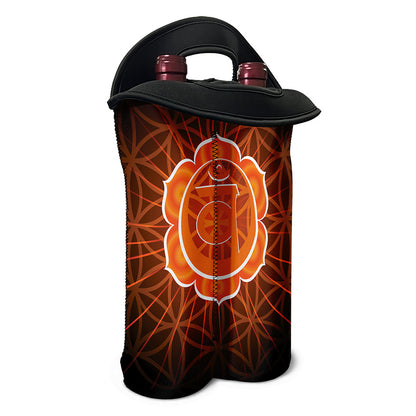 Swadhisthana Chakra Spiritual Print Double Neoprene Wine Tote