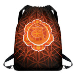 Swadhisthana Chakra Spiritual Print Drawstring Backpack