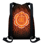 Swadhisthana Chakra Spiritual Print Drawstring Backpack