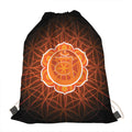 Swadhisthana Chakra Spiritual Print Drawstring Bag