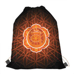 Swadhisthana Chakra Spiritual Print Drawstring Bag