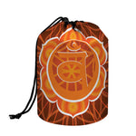 Swadhisthana Chakra Spiritual Print Drawstring Makeup Bag