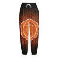 Swadhisthana Chakra Spiritual Print Fleece Lined Knit Pants